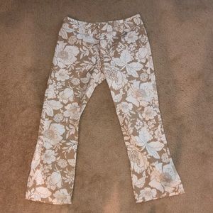 Flared Floral Jeans